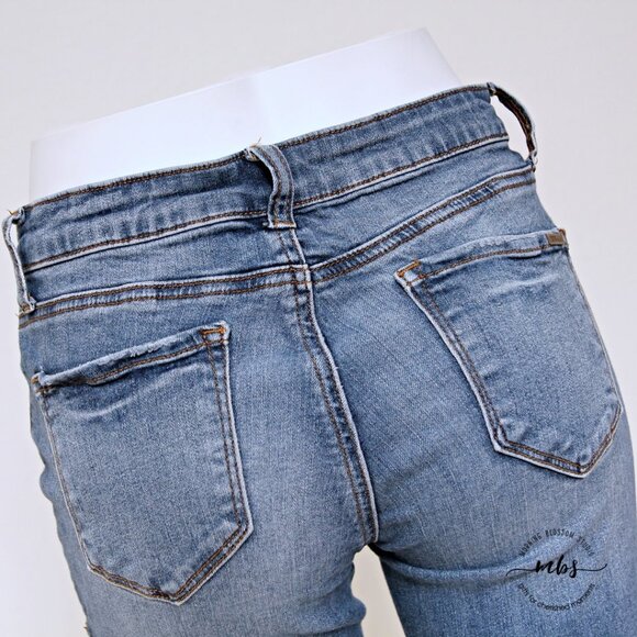 STS Blue Emma Ankle Skinny Embroidered Distressed Frayed Hems Jeans - Picture 8 of 12